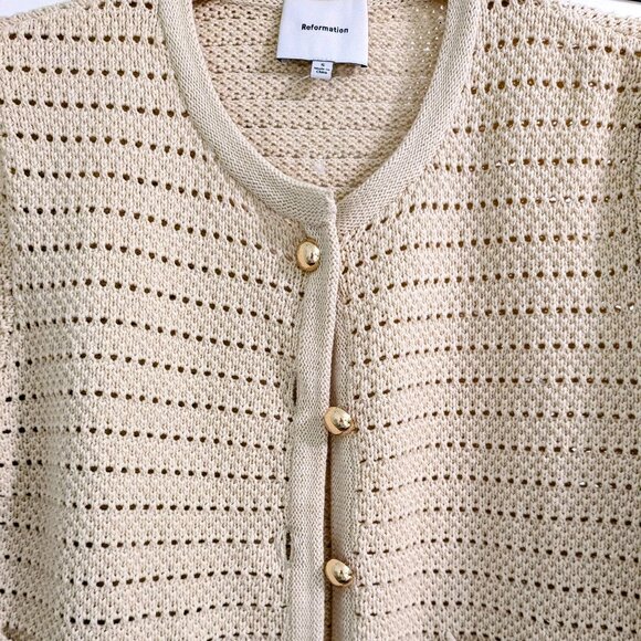 Reformation Open Stitch Organic Cardigan - Picture 5 of 5